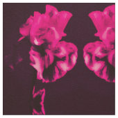 Red Iris Fabric Stoff (Nahaufnahme)