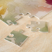 Red Iris Flower Garden Art Puzzle (Seite)