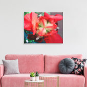 Red Iris Leinwand (Insitu (Wohnzimmer))