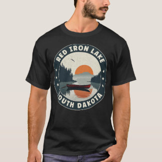 Red Iron Lake South Dakota Sunset T-Shirt