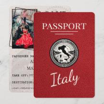 Red Italy Passport
