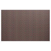 Red & Ivory Floral Damask auf schwarz Stoff (Yard (91,4 cm))