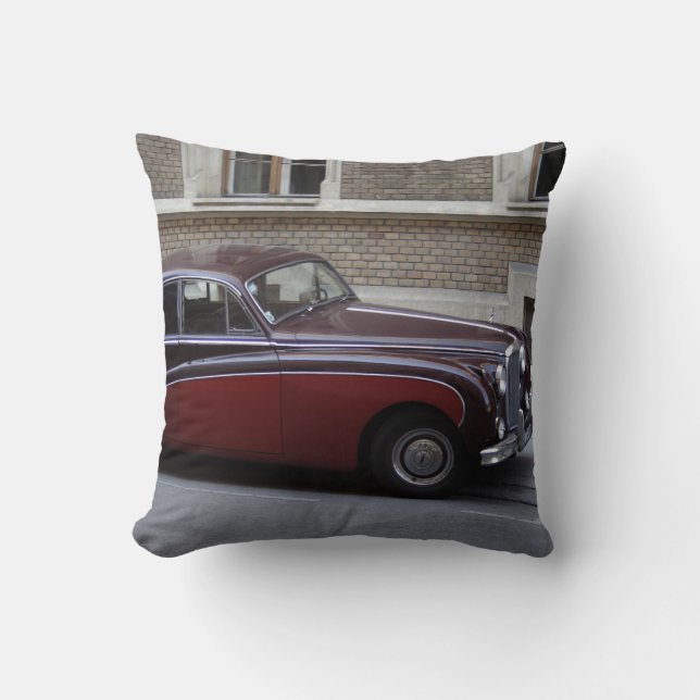 Red Jaguar Mark IX Kissen (Vorderseite)