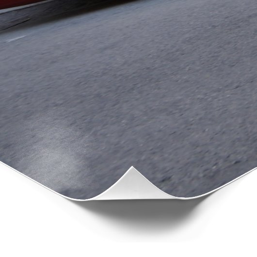 Red Jaguar Mark IX Poster (Ecke)