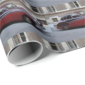 Red Jaguar MK IX Geschenkpapier (Rolleneckpunkt)