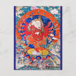 Red Jambhala Buddhist Deity Postkarte