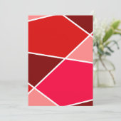 Red JanaiCreates Color Collection Invitation Einladung (Stehend Vorderseite)