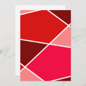 Red JanaiCreates Color Collection Invitation Einladung (Vorne/Hinten)