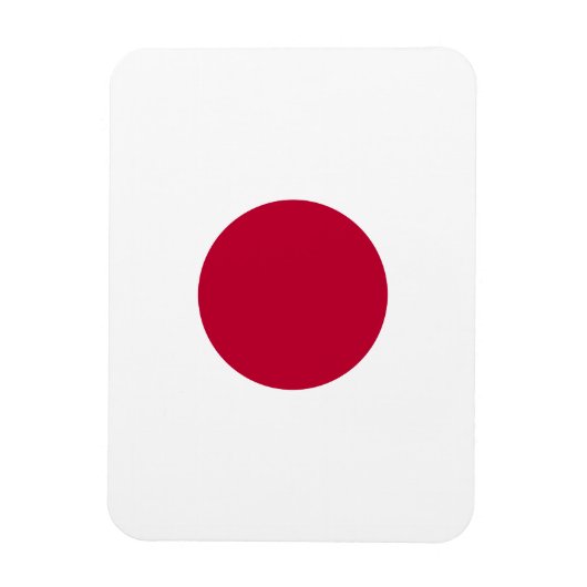 Red Japan Sun Magnet (Vertikal)