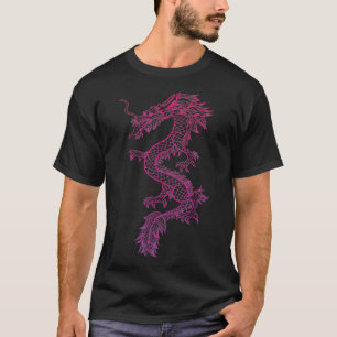 Red Japanese Dragon y2k Ästhetische Grunge 90er Ch T-Shirt