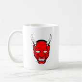 Red Japanese Hannya Mask Kaffeetasse (Links)