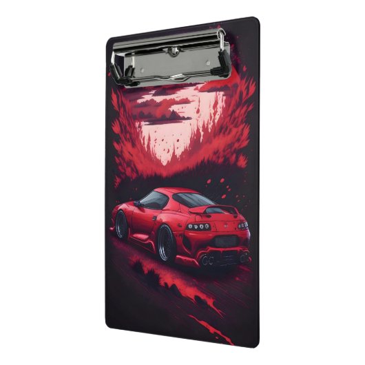 Red Japanese Supra Car Geschenk für Ihn Mini Klemmbrett (Gewinkelt2)