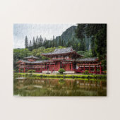 Red Japanese Temple Puzzle (Horizontal)