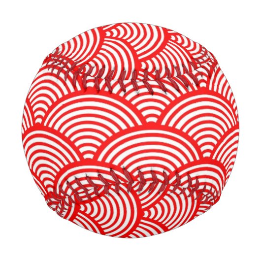 Red Japanese Wave Baseball (Vorderseite)