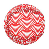 Red Japanese Wave Baseball (Vorderseite Links)