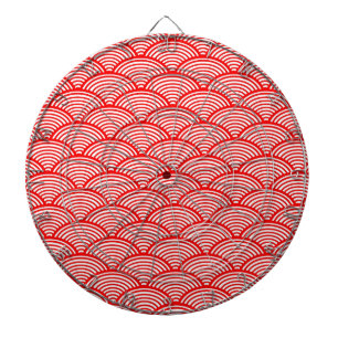 Red Japanese Wave Dartscheibe