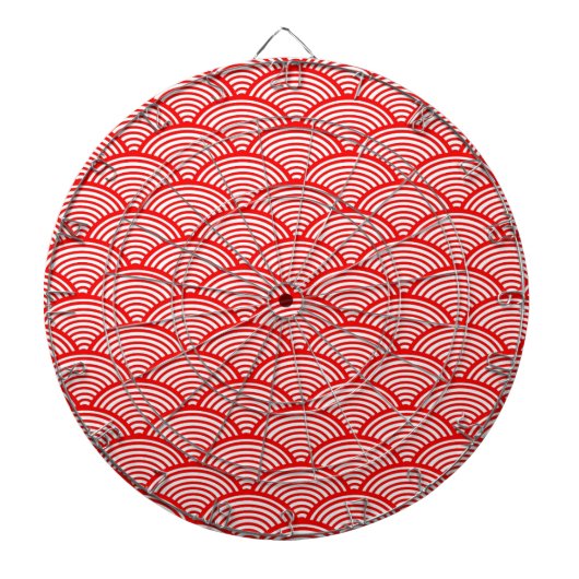 Red Japanese Wave Dartscheibe (vorne)