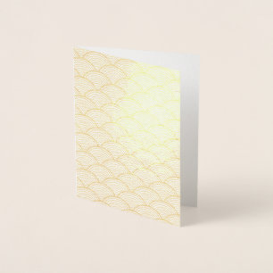 Red Japanese Wave Folienkarte