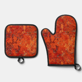 Red Jasper Design Ofenhandschuh & Topflappen-Set