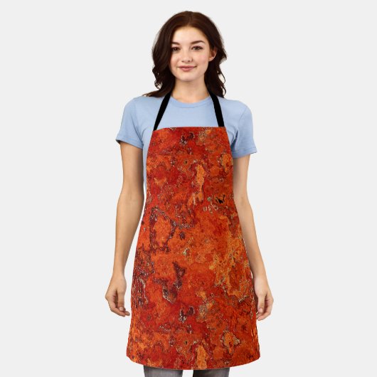 Red Jasper Design Schürze (Getragen)