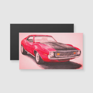 Red Javelin Magnet 1974