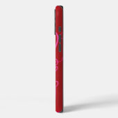 Red Jazzy iPhone Fälle Case-Mate iPhone Hülle (Rückseite / Links)