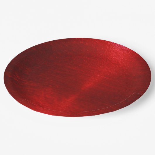 Red Jello Pappteller (Schrägansicht)