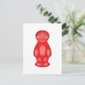 Red Jelly Baby Postkarte (Stehend Vorderseite)