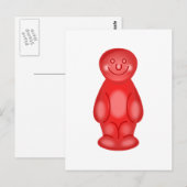 Red Jelly Baby Postkarte (Vorne/Hinten)