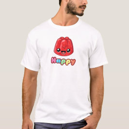 Red Jelly Happy Text - Happy Jump T-Shirt