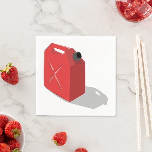 Red Jerrican Paper Napkins Serviette