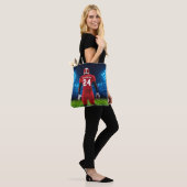 Red Jersey Personalisiert Football Player Tasche (Am Model)