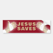 red JESUS RETTE Autoaufkleber (Vorne)