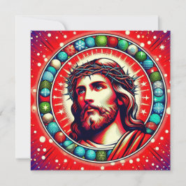 Red Jesus Weihnachtskarte! Feiertagskarte
