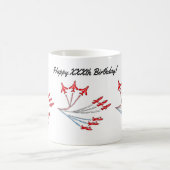 Red Jet Flugzeug Geburtstag Kaffee Tasse (Mittel)