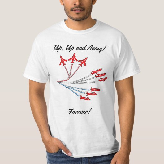 Red Jet Flugzeug T - Shirt (Vorderseite)