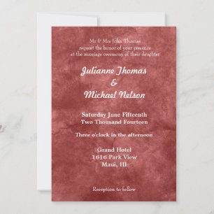 Red Jewel Wedding Einladung