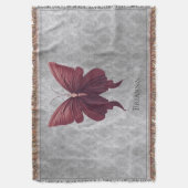 Red Jeweled Butterfly Decke (Vorderseite Vertikal)