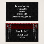 Red Jeweled Damask Vampire Wedding (Vorne & Hinten)