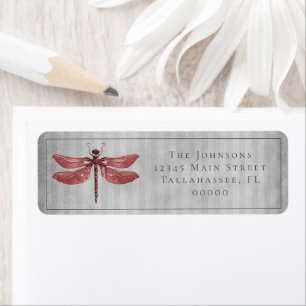Red Jeweled Dragonfly Wedding