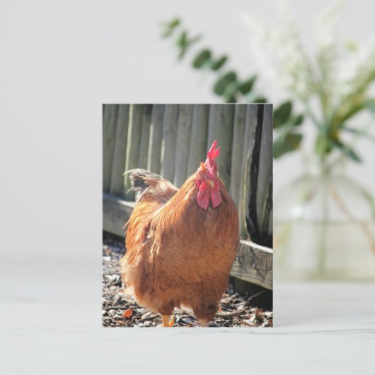 Red Jigsaw Postkarte (Stehend Vorderseite)