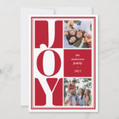 Red Joto Foto Collage Moderne Weihnachten (Vorderseite)