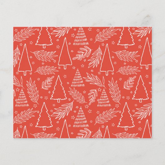 Red Joy Budget Holiday Card (Rückseite)