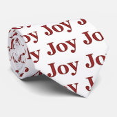 Red Joy Christmas Krawatte (Gerollt)
