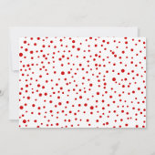 Red Joy Erste Weihnachtsfeier Foto Geburt Ankündigung (Rückseite)