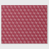 Red Joy Holiday Blätter Texas Shape Geschenkpapier (Flach)