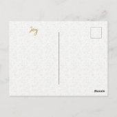 Red Joy Holiday Blätter Texas Shape Postkarte (Rückseite)