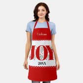Red Joy mit Beeren Weihnachts-Foto Schürze (Getragen)