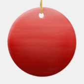 Red Joy Snowflake Keramik Ornament (Hinten)