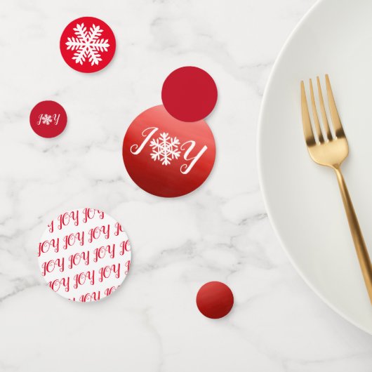 Red Joy Snowflake Konfetti (Gruppe)